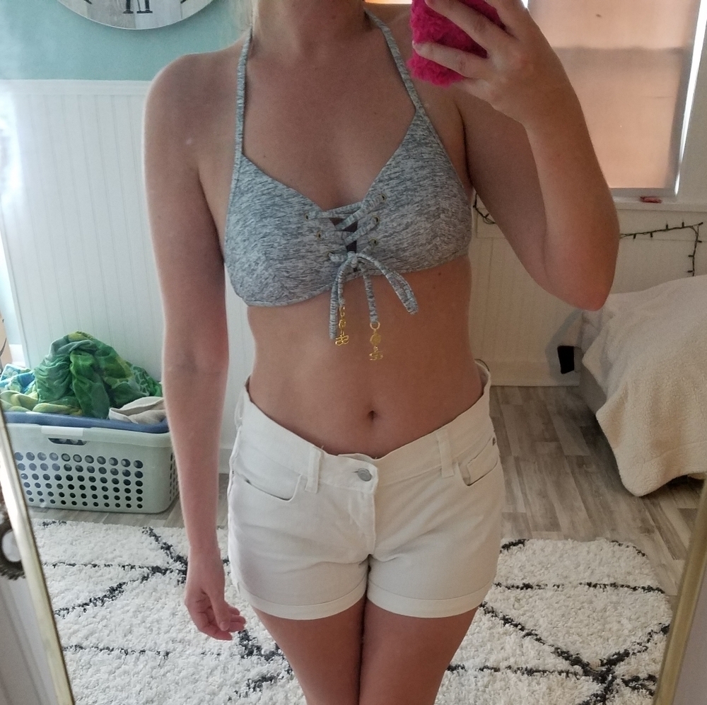 Venus Heather gray bikini top